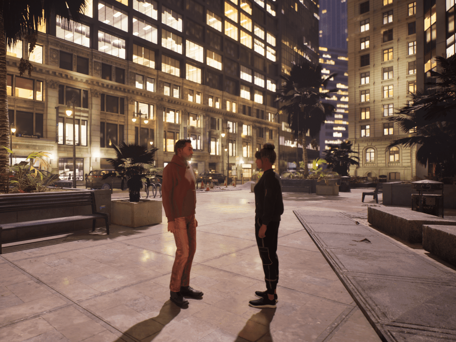 Embodied agents interacting inside a story world